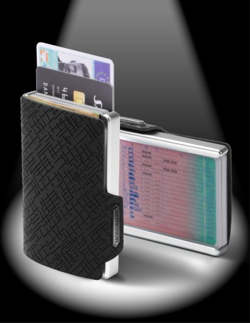 Mondraghi mini-wallet card holder and money clip. RFID block