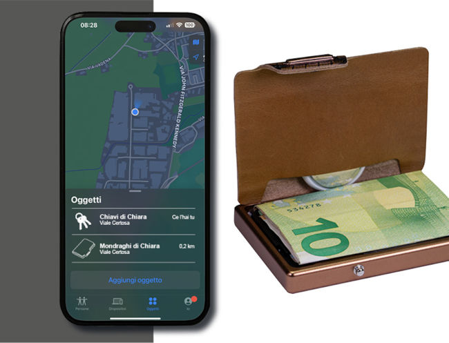 Mondraghi wallet and Gps wireless phone